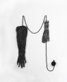 Adelina Ivan, Black light, 2025, dimensions variable, acrylic, plastic film, cotton wire - (c) Adelina Ivan 2025