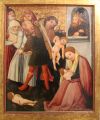 Killing of the Innocents, author: Master of the Krainburg Altar, currently in the National Romanian Museum of Art Collection, photo by (c) Lumi Rațiu, 2026; Queered role: gender-violence, institutional silence, state-condoned violence, biopolitics; Queered guidance: The work presents the biblical quoted episode of killing the babies. The museal label often describe the narrative without reference to the gender-violence, maternal trauma and the male-led criminality, often perpetuated against the weakest in a society, or the state-condoned violence, a violence that the state permits, tolerates, or fails to prevent. The massacre described in this artwork targets a category of people defined by age and sex, making the children's bodies objects of sovereign calculation, a form of biopower, a means of controlling, organizing, or otherwise governing large groups of people by placing limitations and controls on their bodies.